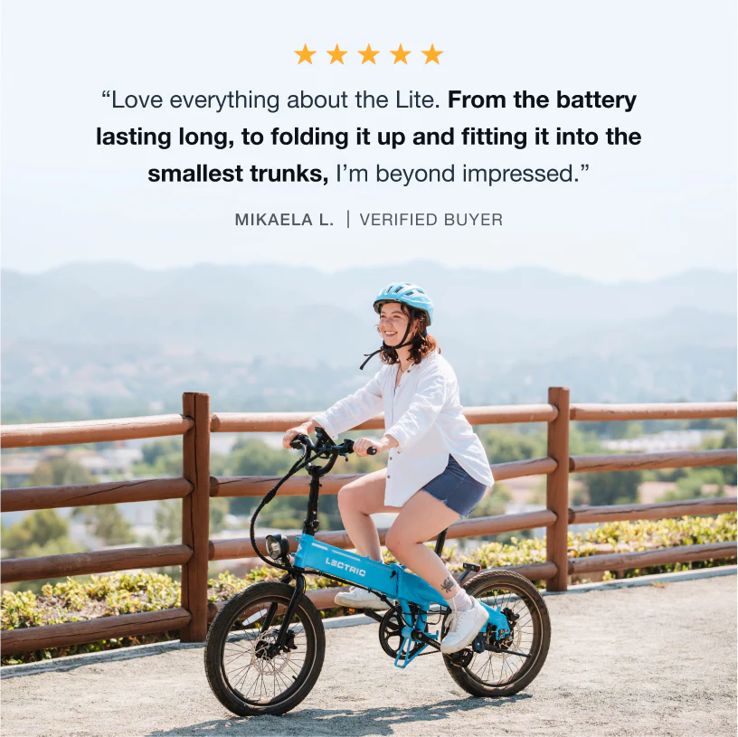XP Lite2 Lectric Blue Long-Range eBike - Image 7