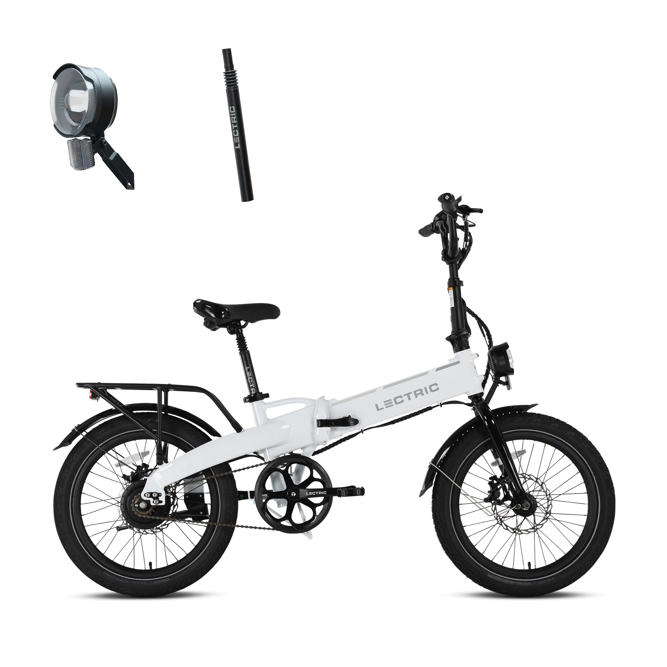 XP Lite2 Arctic White Long-Range + FREE Rear Rack, Fenders, Elite Headlight, Suspension Seat Post ($496 Value) [CA] - Image 3