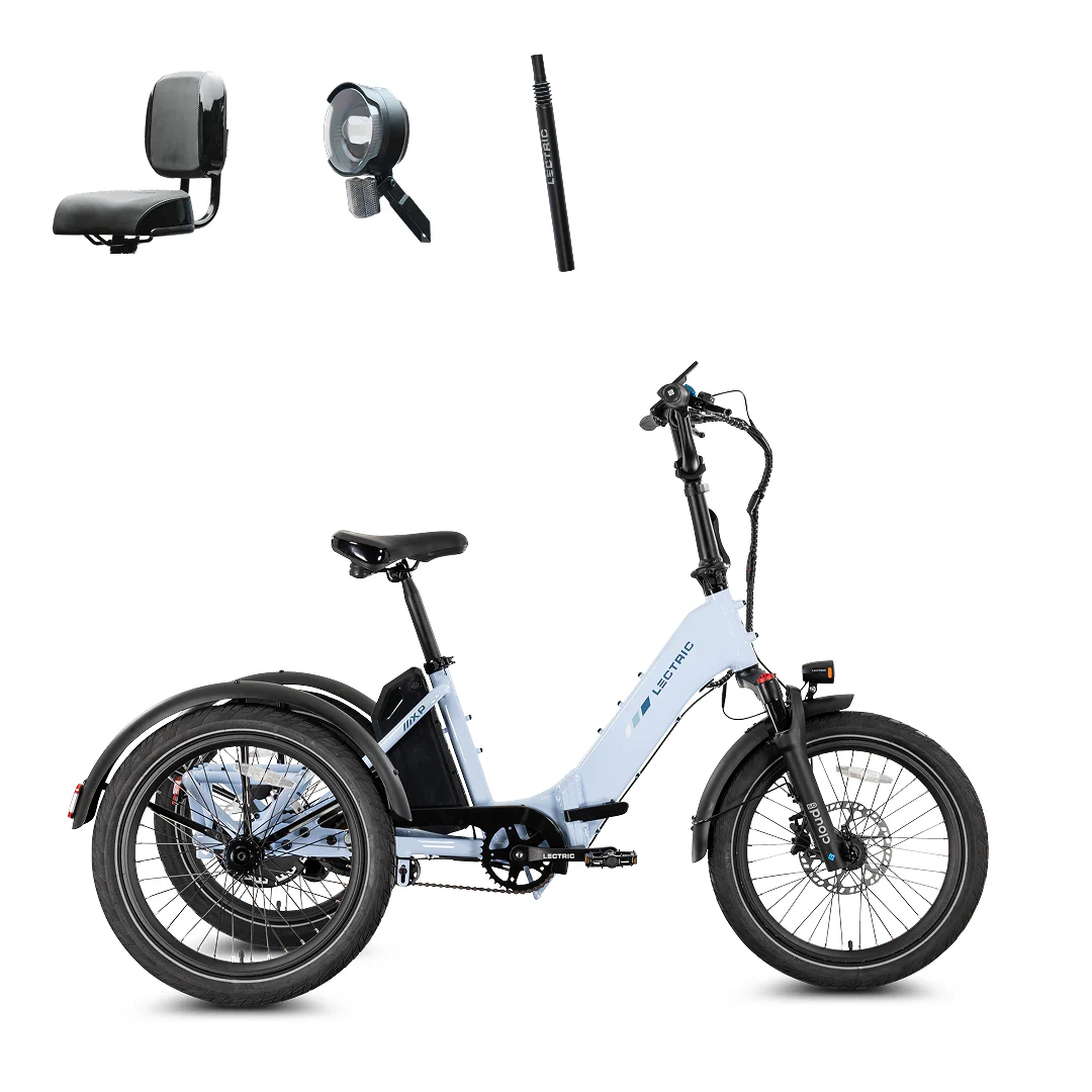 XP Trike2 750 Glacier Blue + FREE Support Seat, Elite Headlight, Suspension Seat Post, Cargo Baskets ($645 Value) [CA] - Image 3