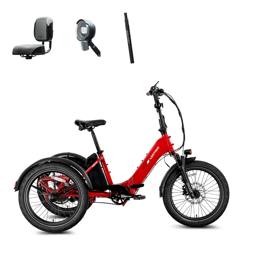 XP Trike2 750 Phoenix Red + FREE Support Seat, Elite Headlight, Suspension Seat Post, Cargo Baskets ($645 Value) [CA] - Image 3