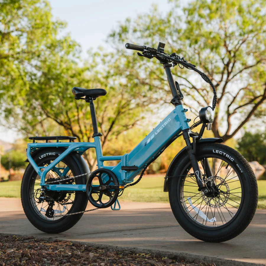 XP4 750 Step-Thru Raindrop Blue + FREE LevelUp Rack, Phone Mount, Suspension Seat Post, Elite Headlight, Bike Lock ($365 Value) - Image 3