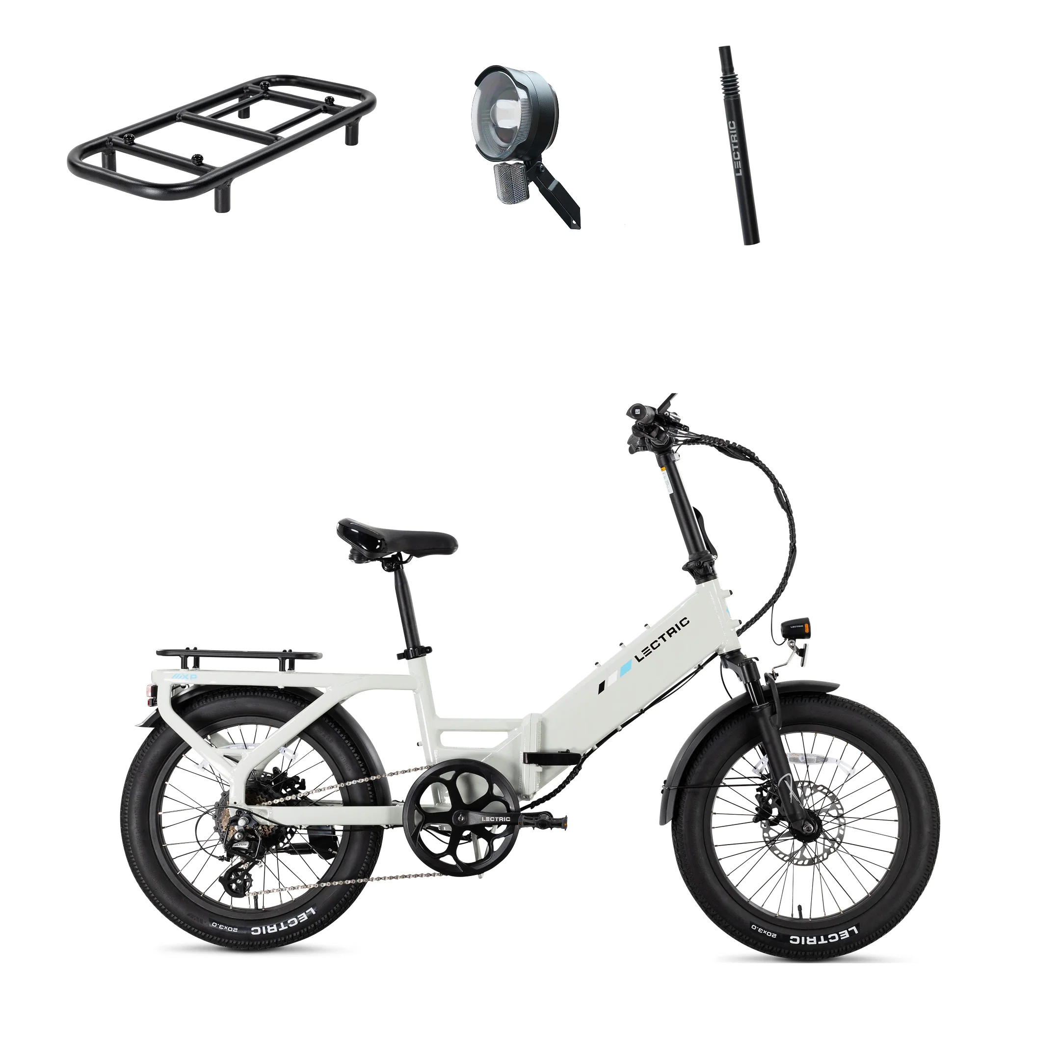 XP4 750 Step-Thru Stratus White + FREE LevelUp Rack, Bike Lock, Elite Headlight, Suspension Seat Post, Phone Mount ($505 Value) [CA] - Image 3