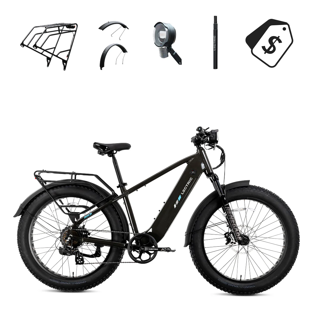 XPeak2 High-Step + FREE Rear Rack, Fenders, Elite Headlight, Suspension Seat Post ($336 Value) - Image 2