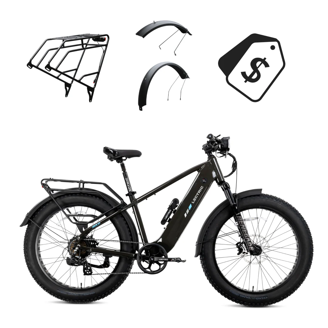 XPeak2 High-Step + FREE Rear Rack, Fenders, Elite Headlight, Suspension Seat Post ($336 Value) - Image 3