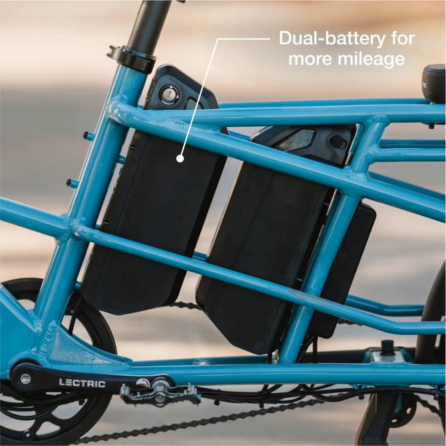 XPedition2 Raindrop Blue Dual-Battery eBike - Image 6