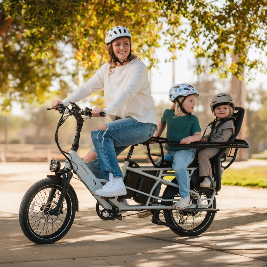 XPedition2 Stratus White Long-Range Dual-Battery eBike - Image 5