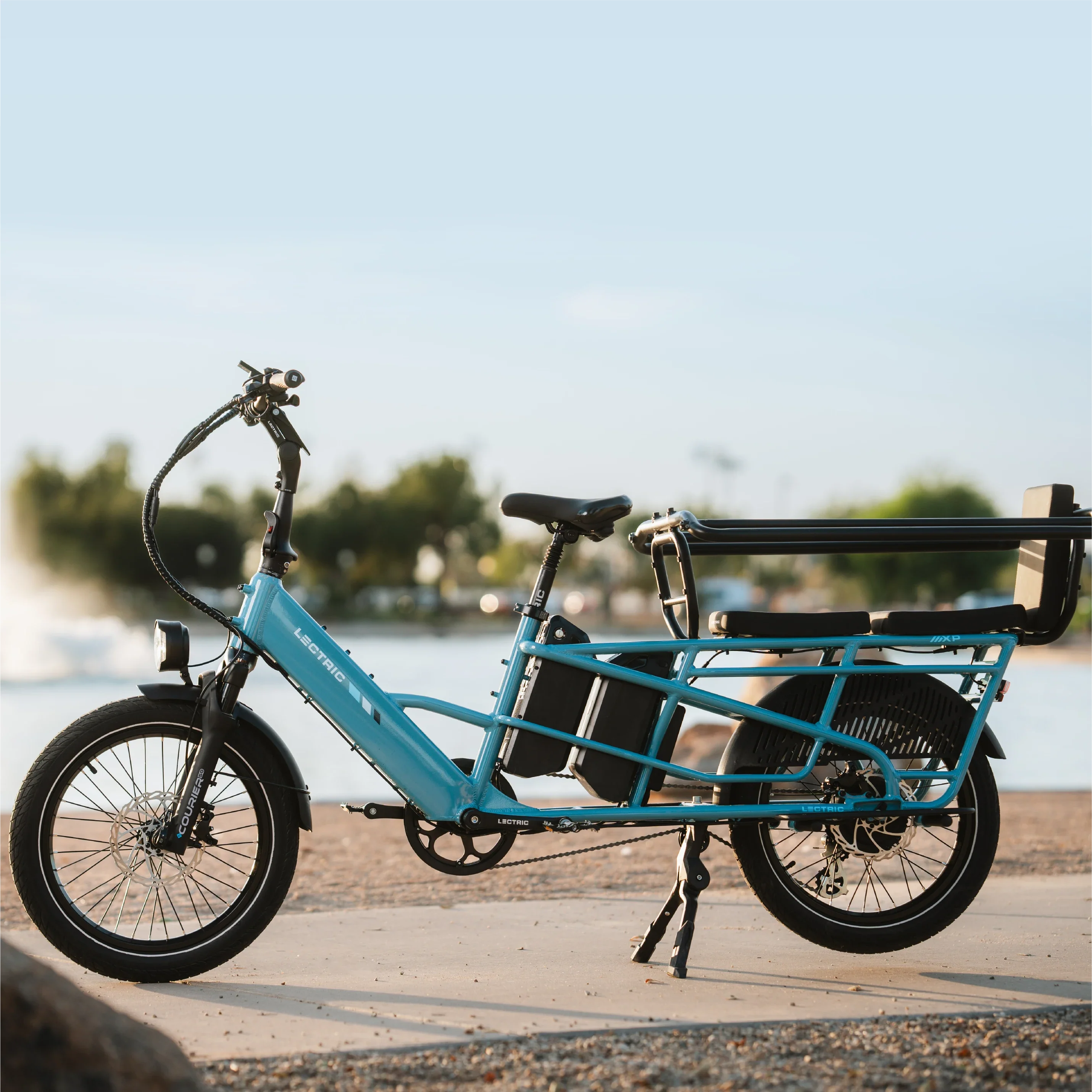 XPedition2 Raindrop Blue Long-Range Dual-Battery + FREE Running Boards, Cushions, Elite Headlight, Suspension Seat Post, Orbitor, Fast Charger ($694 Value) - Image 6